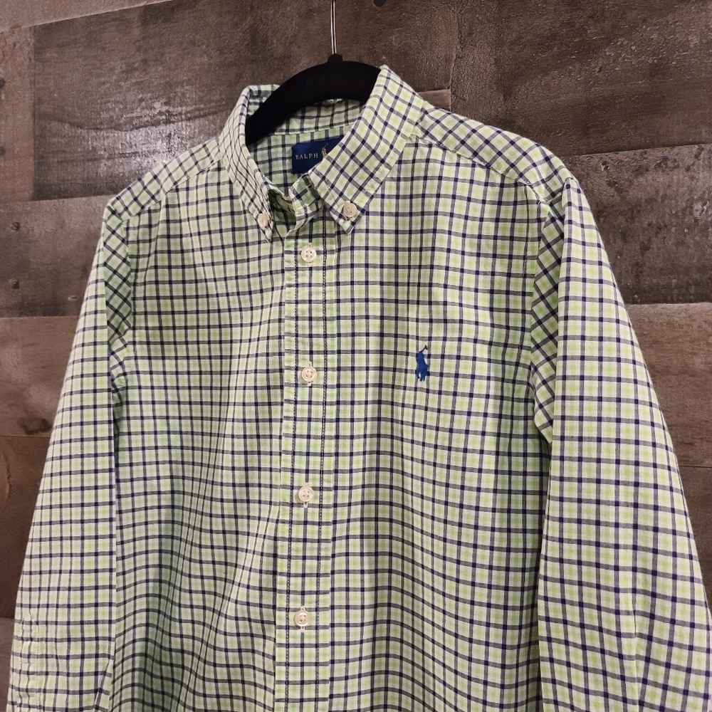 Youth Ralph Lauren plaid button down, Y6